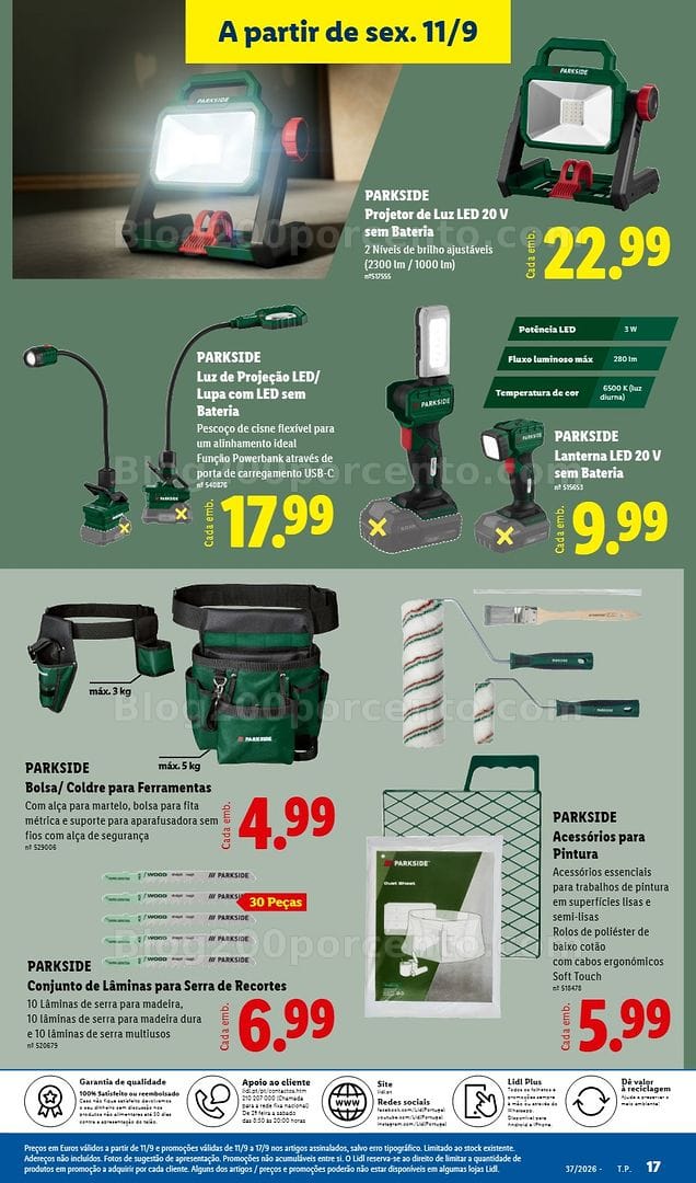 Antevisão Folheto LIDL Promoções Fim de Semana - 11 a 13 setembro