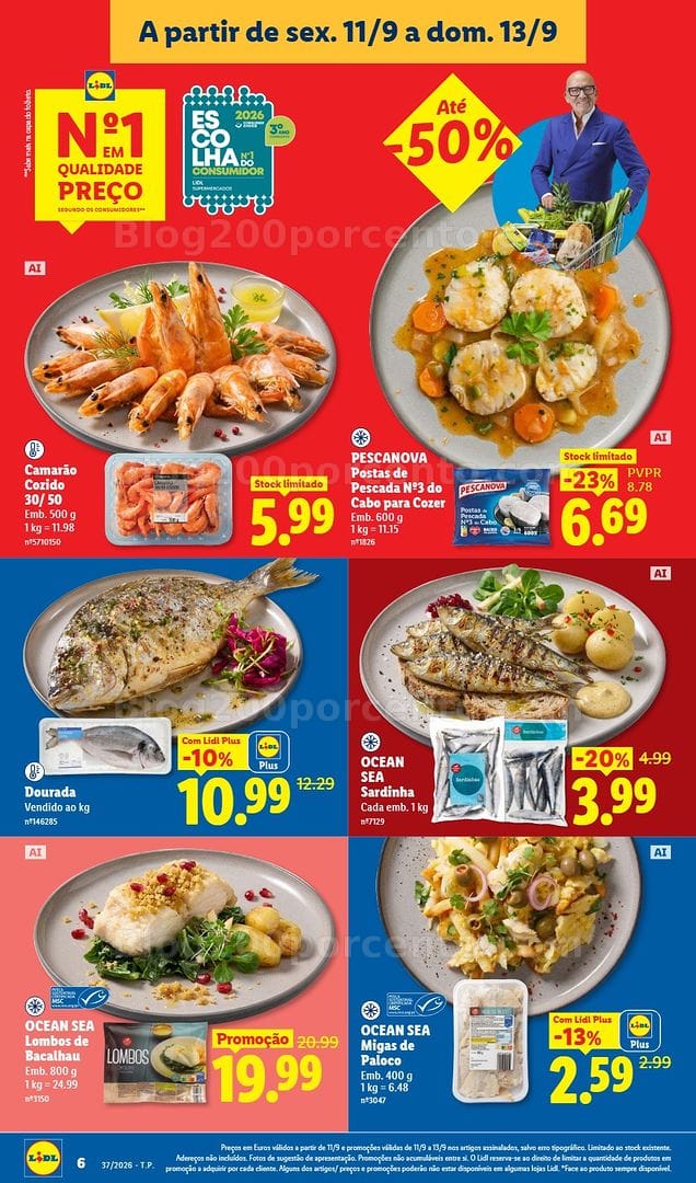 Antevisão Folheto LIDL Promoções Fim de Semana - 11 a 13 setembro