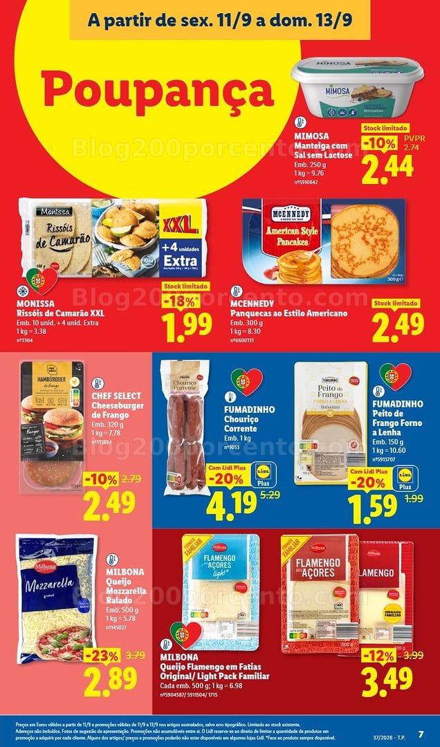 Antevisão Folheto LIDL Promoções Fim de Semana - 11 a 13 setembro