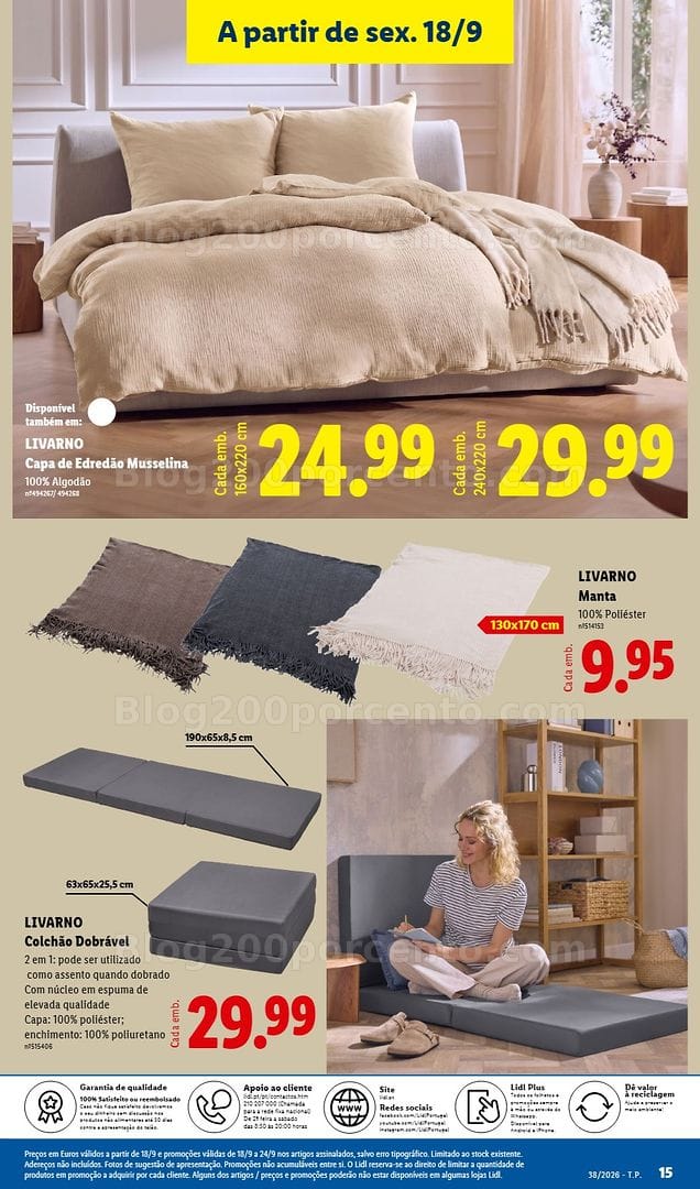 Antevisão Folheto LIDL Fim de Semana Promoções a partir de 18 setembro