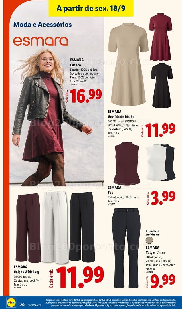 Antevisão Folheto LIDL Fim de Semana Promoções a partir de 18 setembro