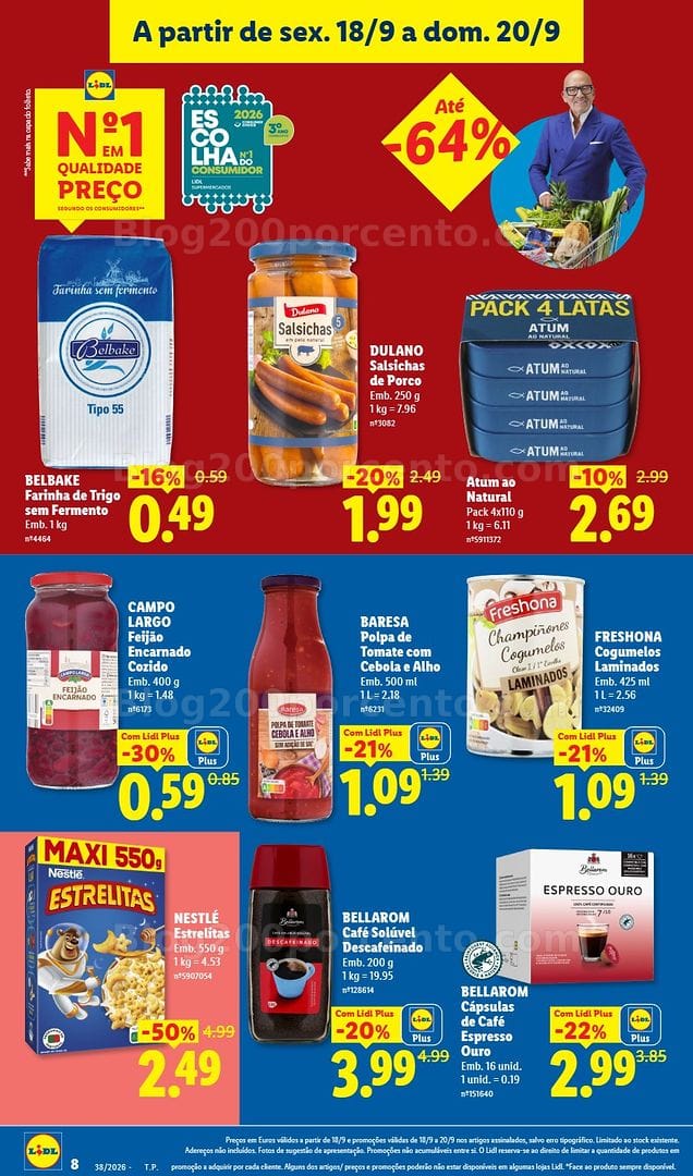 Antevisão Folheto LIDL Fim de Semana Promoções a partir de 18 setembro