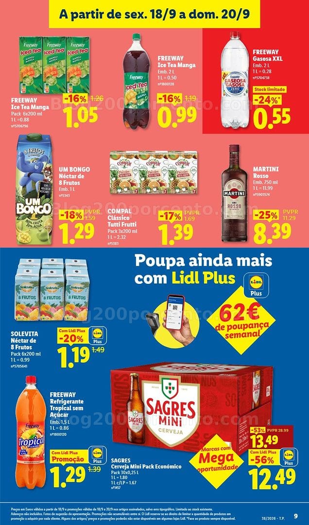 Antevisão Folheto LIDL Fim de Semana Promoções a partir de 18 setembro