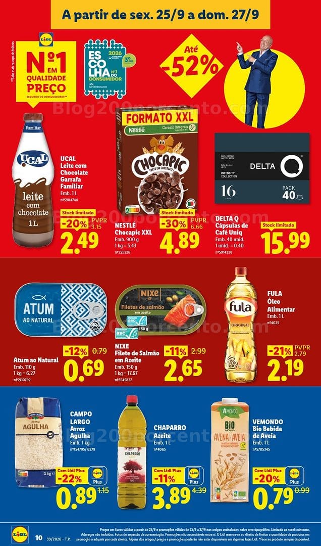 Antevisão Folheto LIDL Promoções Fim de Semana - 25 a 27 setembro