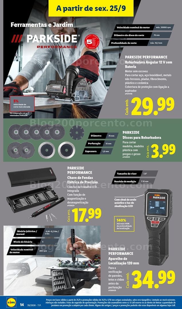 Antevisão Folheto LIDL Promoções Fim de Semana - 25 a 27 setembro