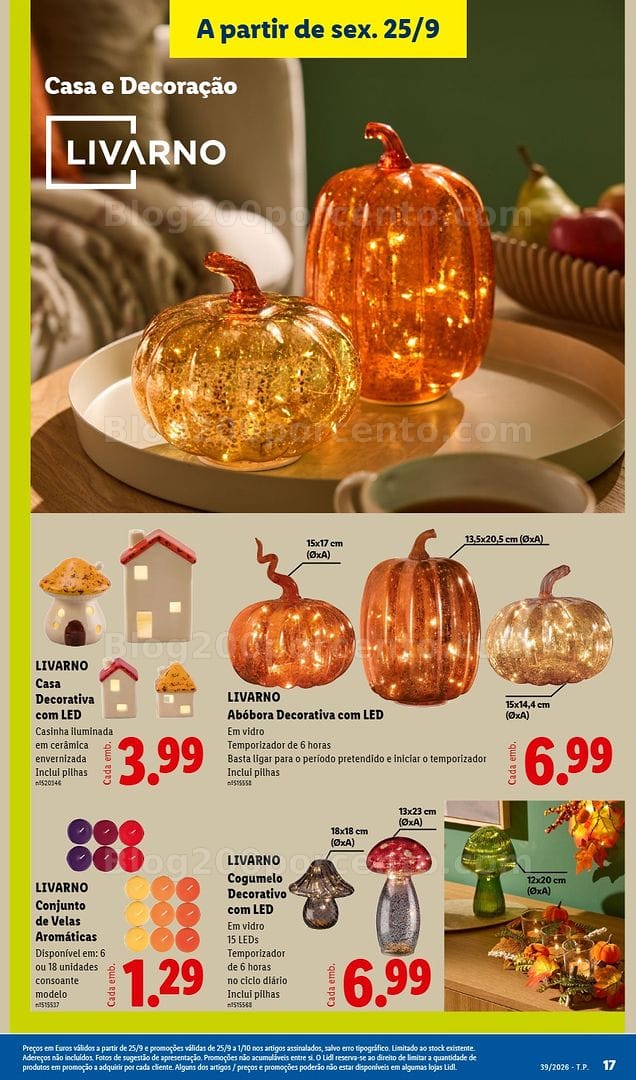 Antevisão Folheto LIDL Promoções Fim de Semana - 25 a 27 setembro