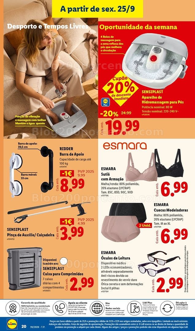 Antevisão Folheto LIDL Promoções Fim de Semana - 25 a 27 setembro