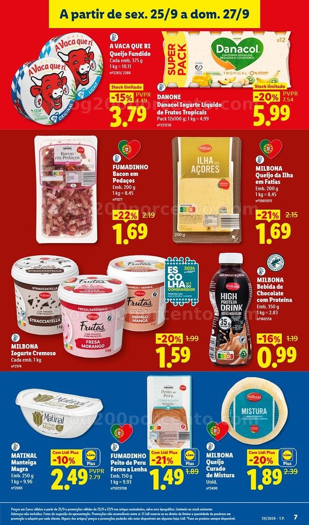 Antevisão Folheto LIDL Promoções Fim de Semana - 25 a 27 setembro
