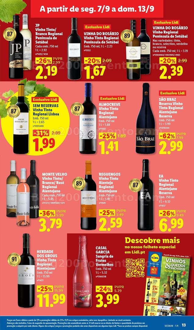 Antevisão Folheto LIDL Promoções de 7 a 13 setembro
