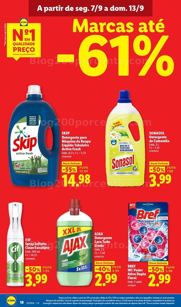 Antevisão Folheto LIDL Promoções de 7 a 13 setembro