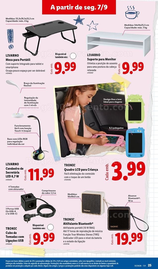 Antevisão Folheto LIDL Promoções de 7 a 13 setembro