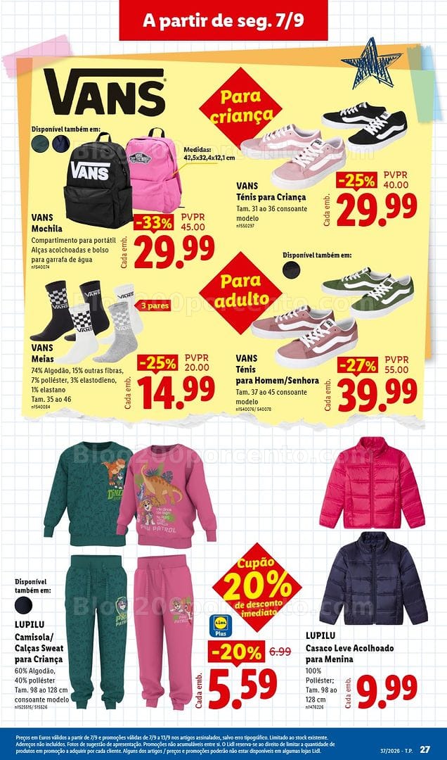 Antevisão Folheto LIDL Promoções de 7 a 13 setembro