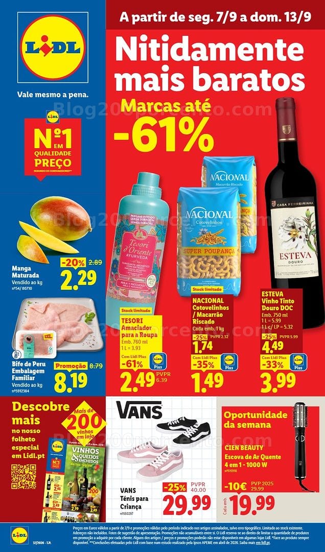 Antevisão Folheto LIDL Promoções de 7 a 13 setembro