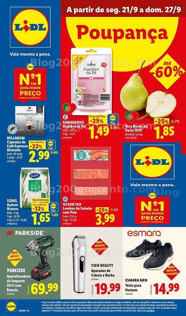 Antevisão Folheto LIDL Promoções de 21 a 27 setembro