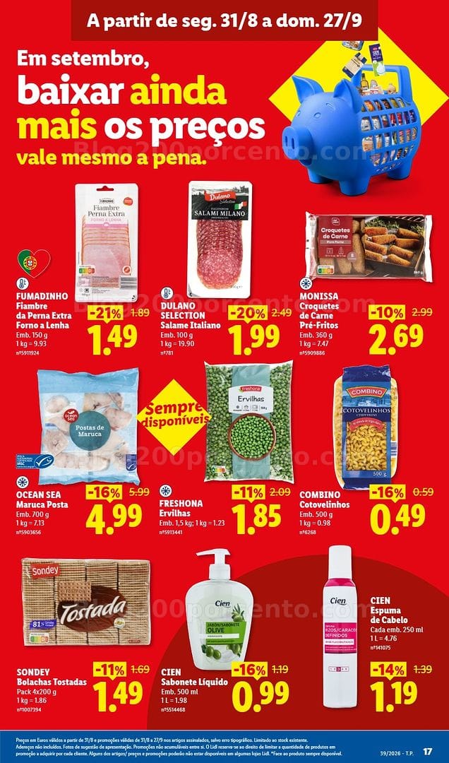 Antevisão Folheto LIDL Promoções de 21 a 27 setembro