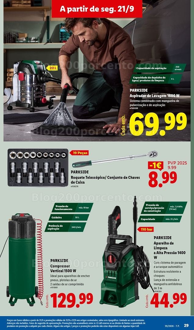 Antevisão Folheto LIDL Bazar Promoções de 21 setembro a 1 outubro