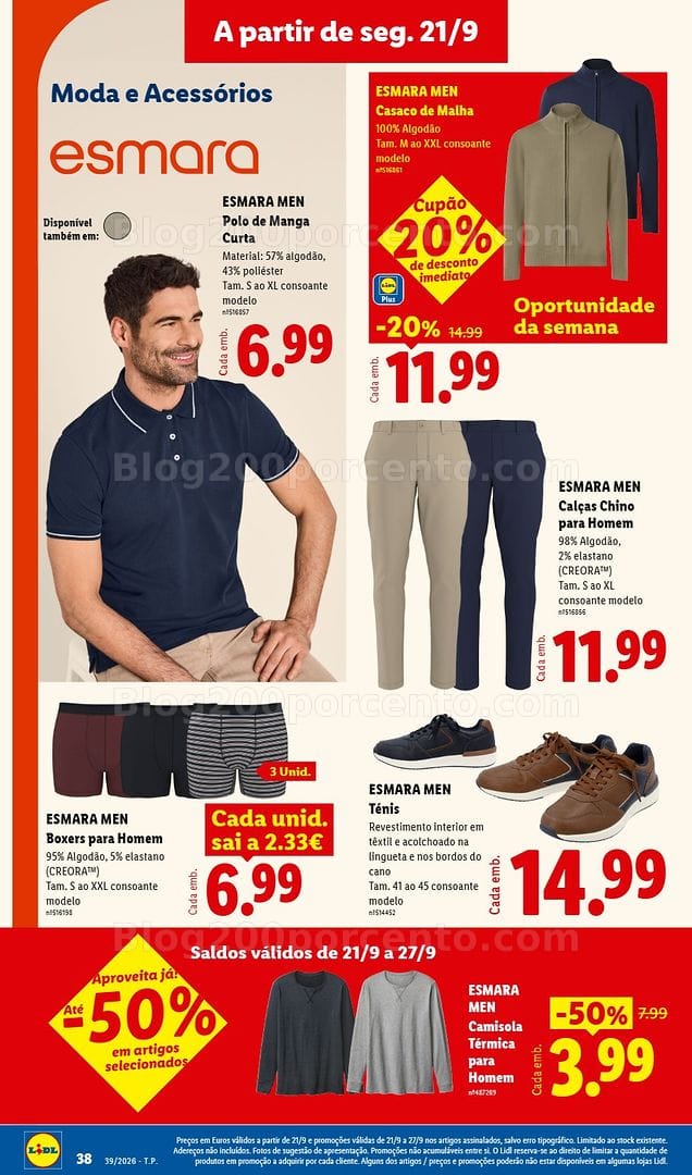 Antevisão Folheto LIDL Promoções de 21 a 27 setembro