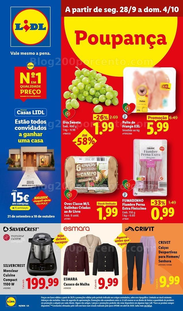 Antevisão Folheto LIDL Promoções de 28 setembro a 4 outubro - Edição Digital