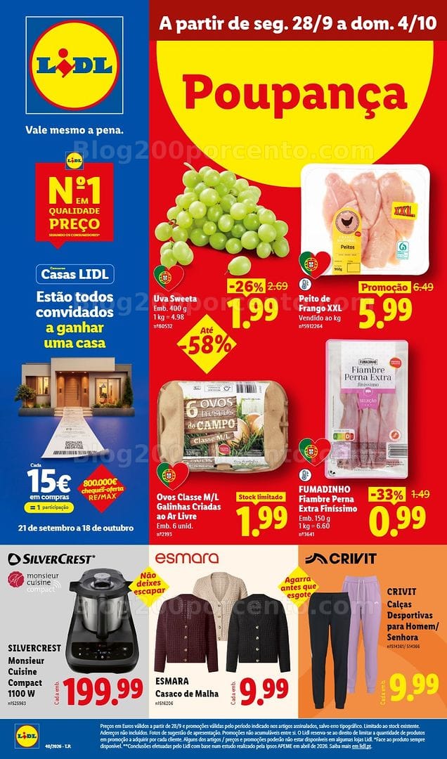Antevisão Folheto LIDL Promoções de 28 setembro a 4 outubro - Edição Digital