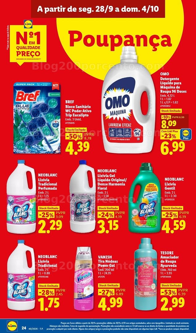 Antevisão Folheto LIDL Promoções de 28 setembro a 4 outubro - Edição Digital