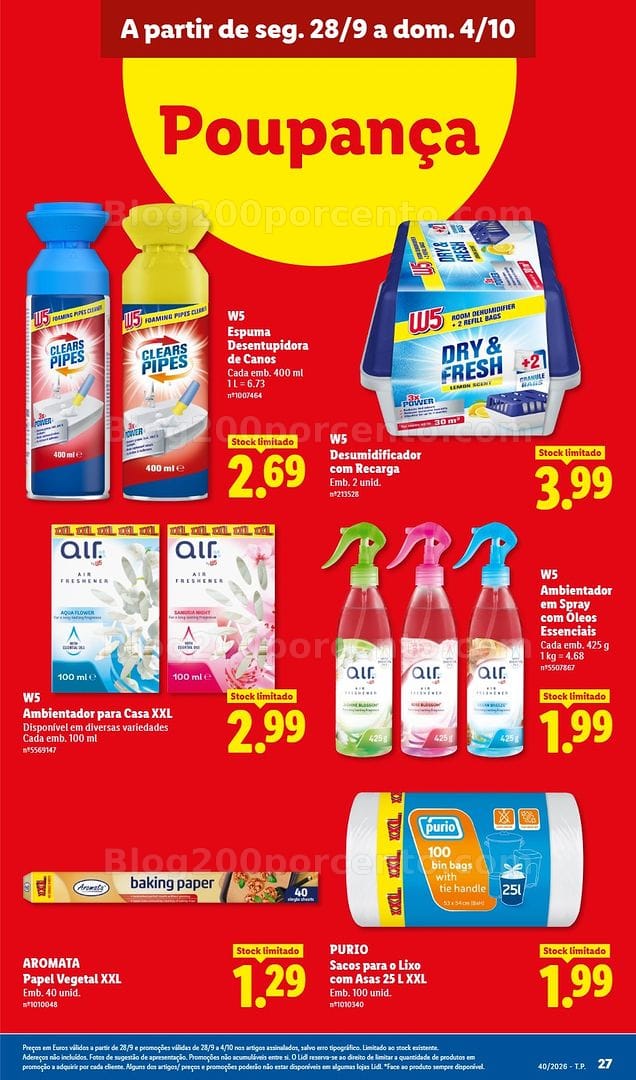 Antevisão Folheto LIDL Promoções de 28 setembro a 4 outubro - Edição Digital