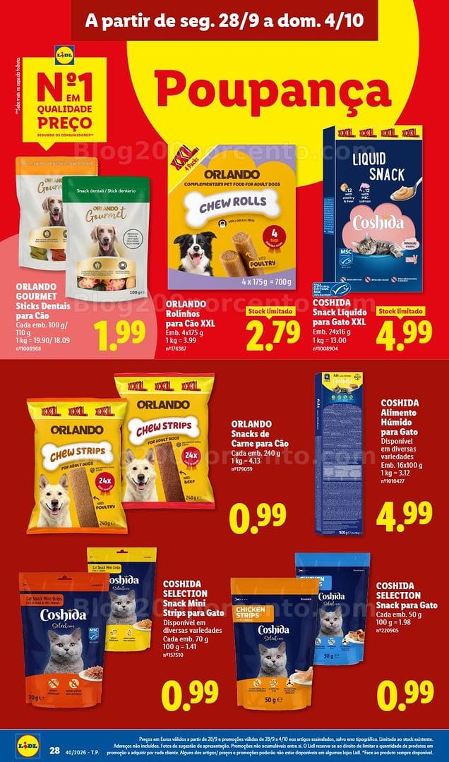 Antevisão Folheto LIDL Promoções de 28 setembro a 4 outubro - Edição Digital