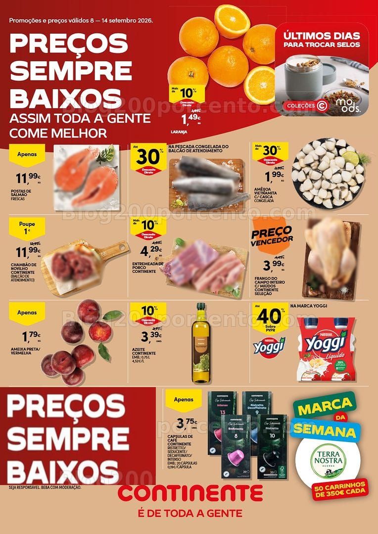 Antevisão Folheto CONTINENTE Promoções de 8 a 14 setembro - Edição Digital