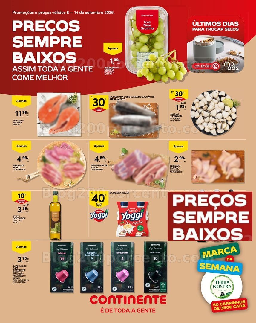 Antevisão Folheto CONTINENTE Madeira Promoções de 8 a 14 setembro