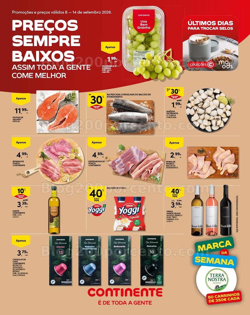 Antevisão Folheto CONTINENTE Madeira Promoções de 8 a 14 setembro