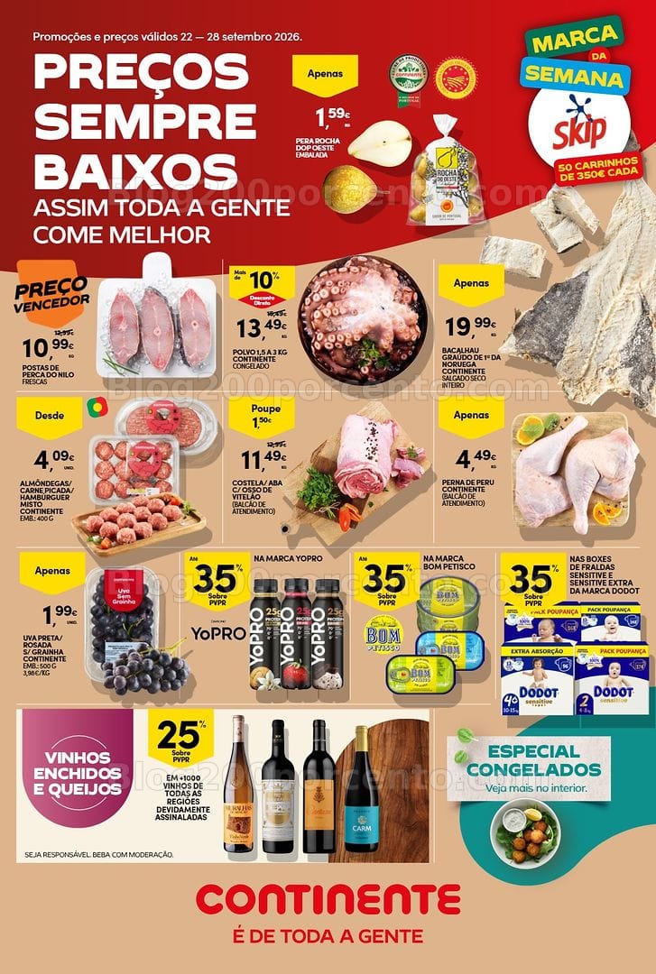 Antevisão Folheto CONTINENTE Bom Dia Promoções de 22 a 28 setembro
