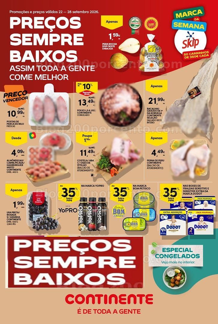 Antevisão Folheto CONTINENTE Promoções de 22 a 28 setembro - Edição Digital