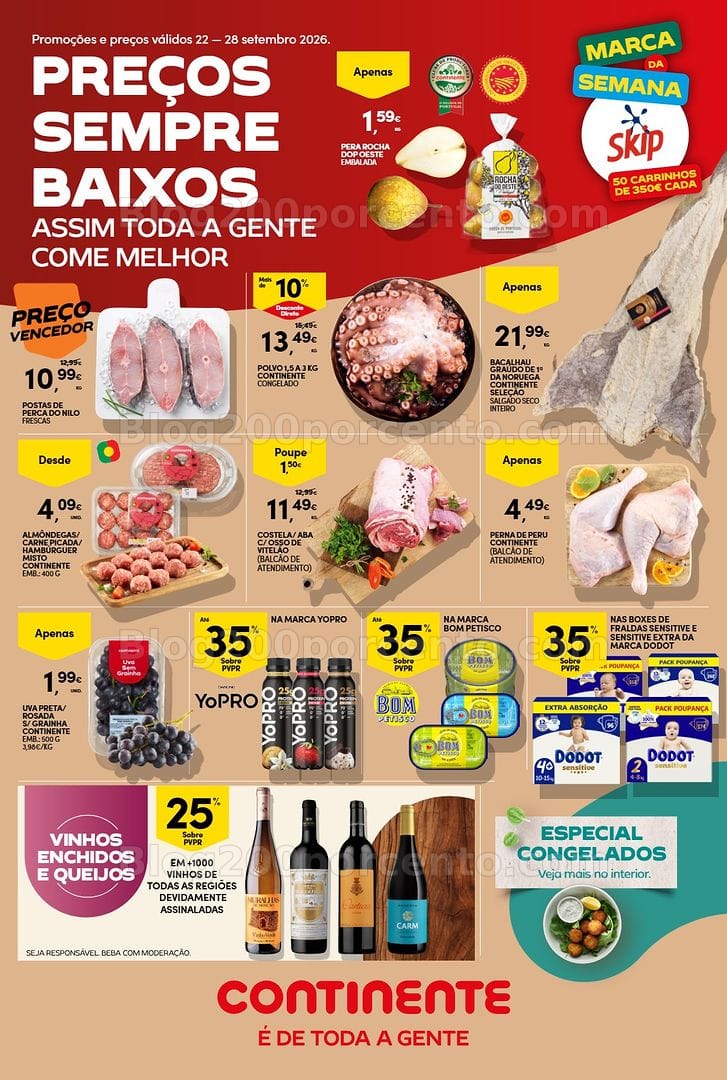 Antevisão Folheto CONTINENTE Promoções de 22 a 28 setembro - Edição Digital