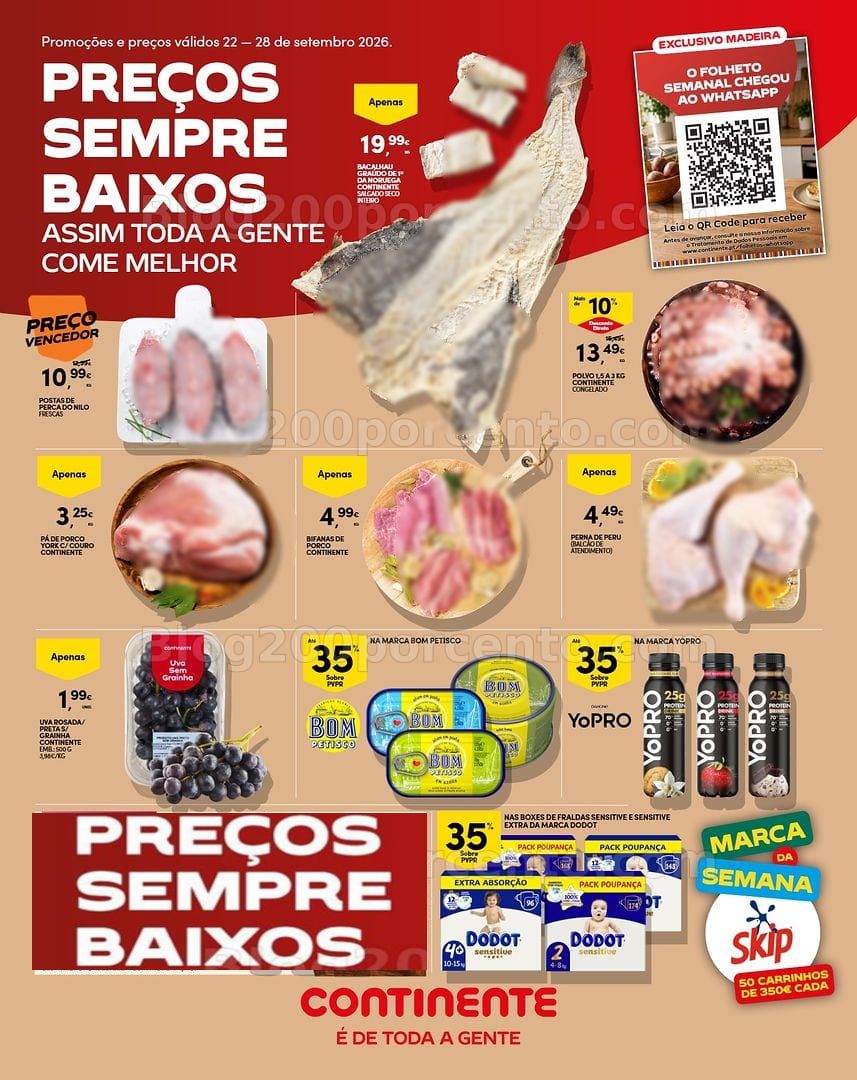Antevisão Folheto CONTINENTE Madeira Promoções de 22 a 28 setembro