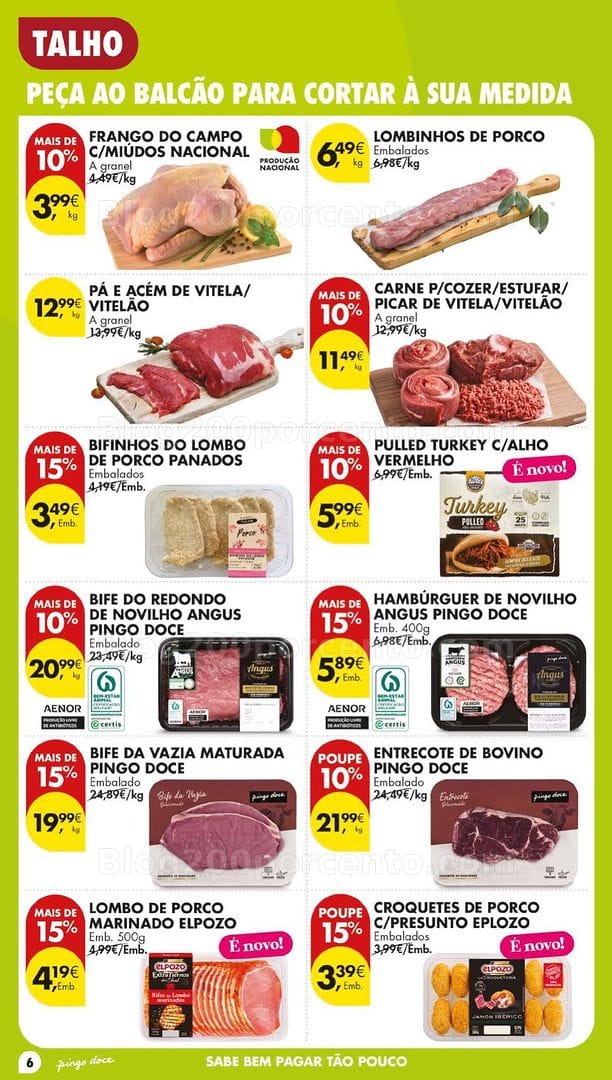 Antevisão Folheto PINGO DOCE Promoções Fim de Semana - 3 a 6 setembro
