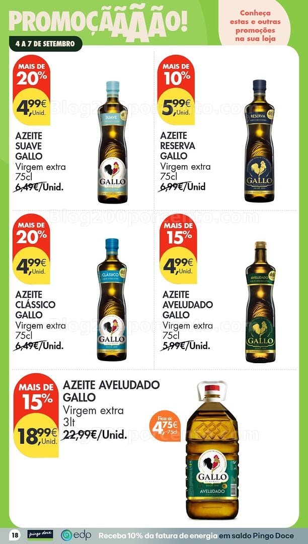 Antevisão Folheto PINGO DOCE Promoções Fim de Semana - 3 a 7 setembro