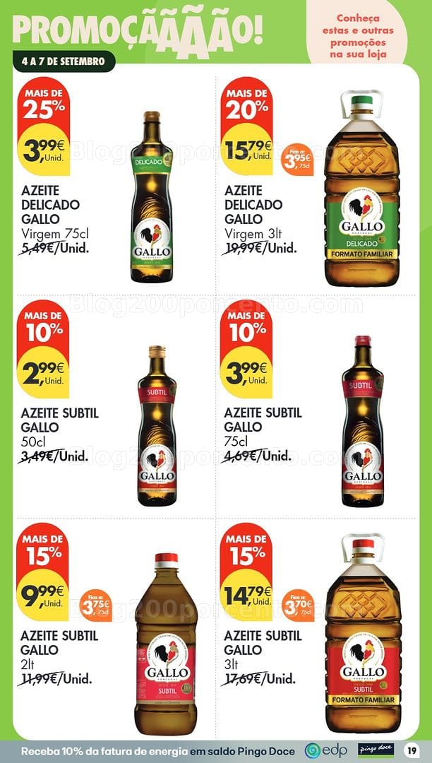 Antevisão Folheto PINGO DOCE Promoções Fim de Semana - 3 a 7 setembro