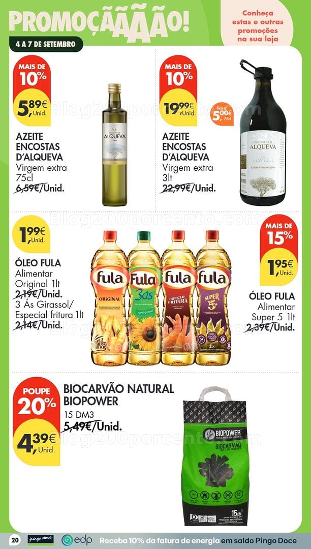 Antevisão Folheto PINGO DOCE Promoções Fim de Semana - 3 a 7 setembro