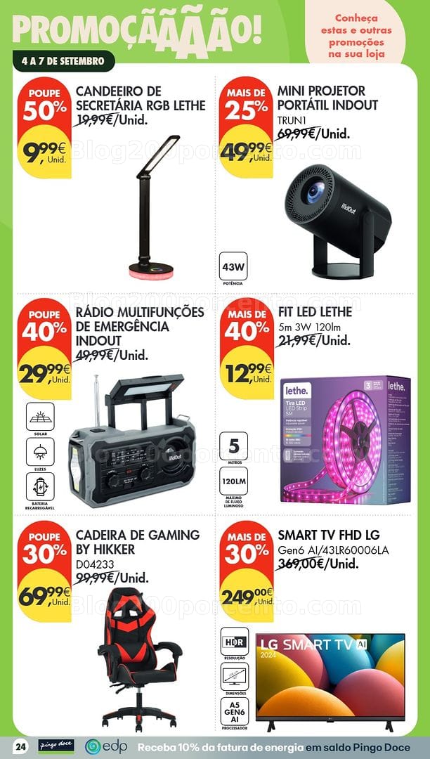 Antevisão Folheto PINGO DOCE Promoções Fim de Semana - 3 a 7 setembro