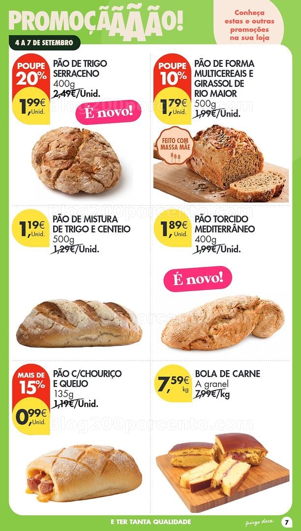 Antevisão Folheto PINGO DOCE Promoções Fim de Semana - 3 a 7 setembro