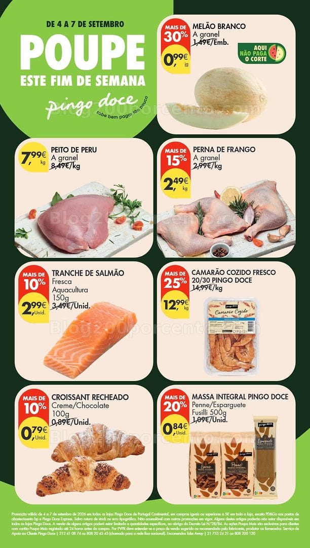 Antevisão Folheto PINGO DOCE Promoções Fim de Semana - 4 a 7 setembro