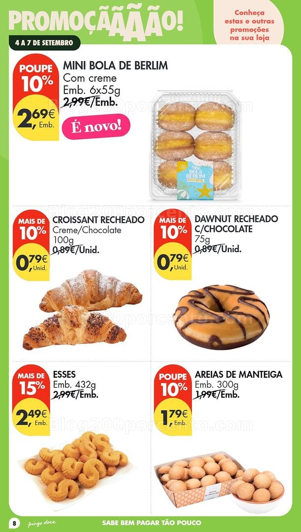 Antevisão Folheto PINGO DOCE Promoções Fim de Semana - 4 a 7 setembro