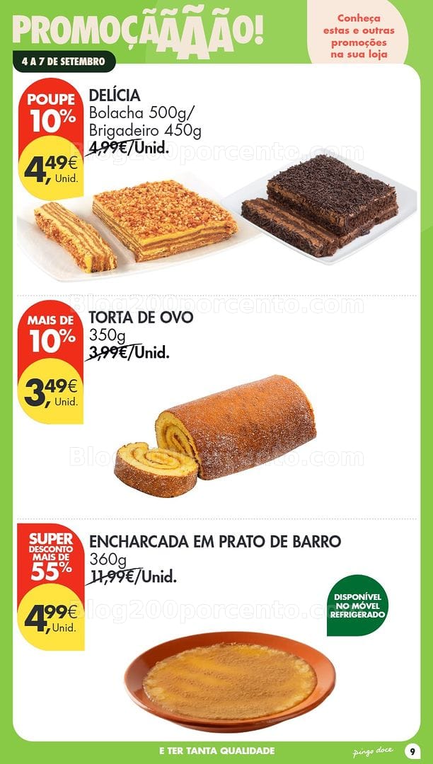 Antevisão Folheto PINGO DOCE Promoções Fim de Semana - 4 a 7 setembro