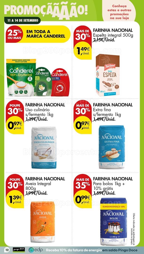 Antevisão Folheto PINGO DOCE Promoções Fim de Semana - 11 a 13 setembro
