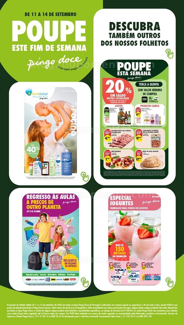 Antevisão Folheto PINGO DOCE Promoções Fim de Semana - 11 a 13 setembro