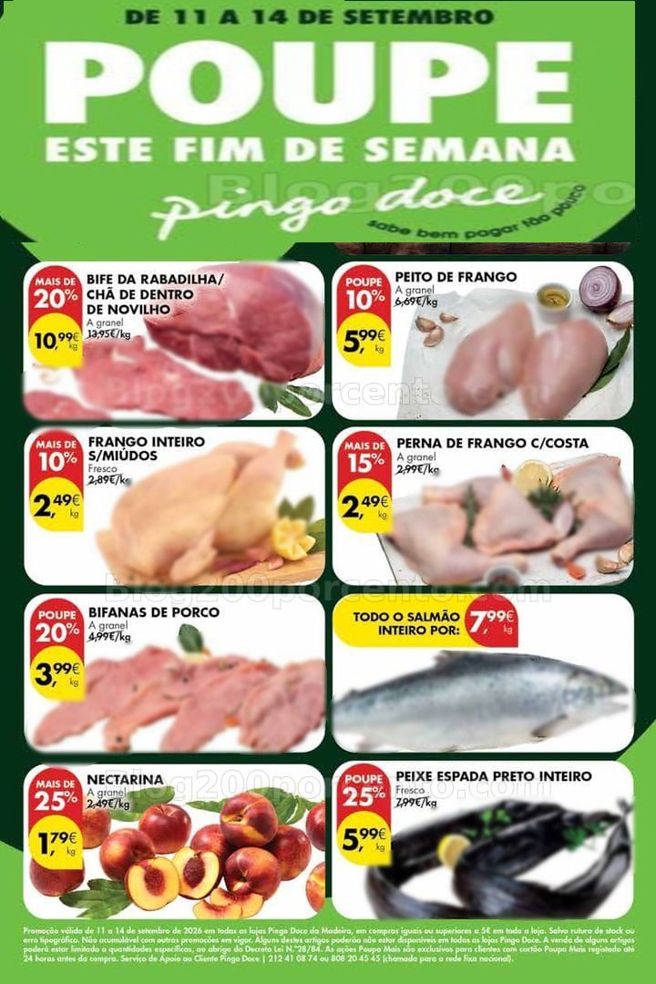 Antevisão Folheto PINGO DOCE Madeira Promoções Fim de Semana - 11 a 14 setembro
