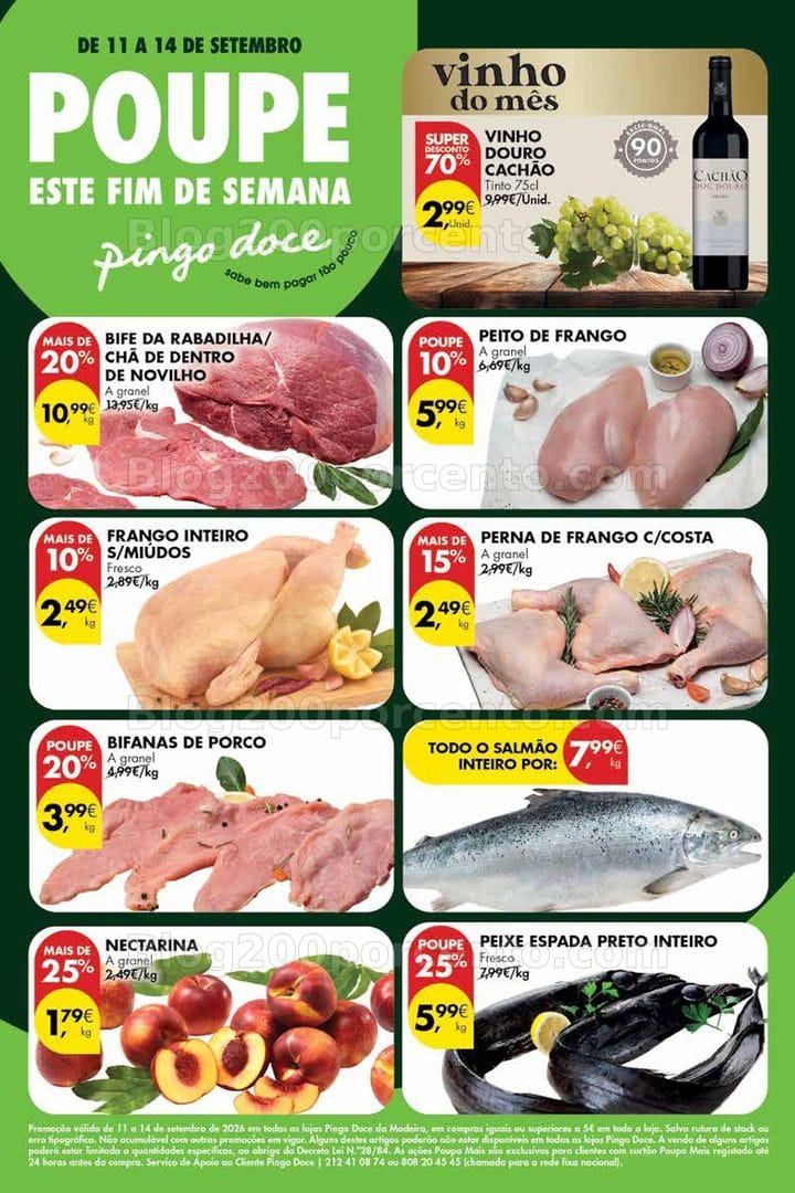 Antevisão Folheto PINGO DOCE Madeira Promoções Fim de Semana - 11 a 14 setembro
