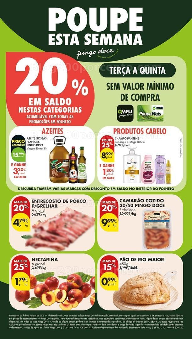 Antevisão Folheto PINGO DOCE Lojas Grandes Promoções de 8 a 14 setembro