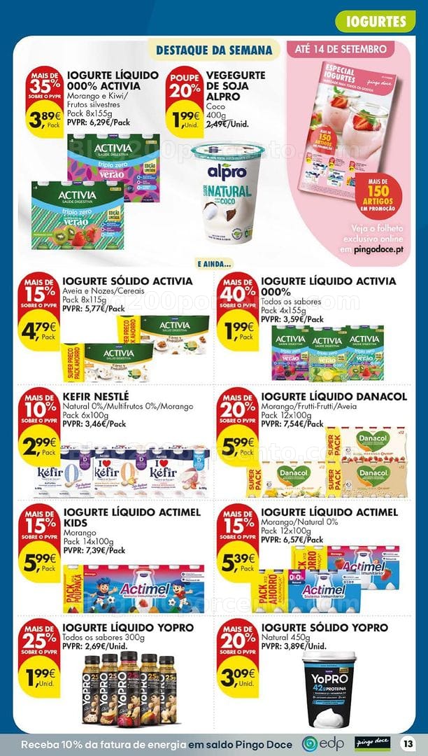 Antevisão Folheto PINGO DOCE Lojas Grandes Promoções de 8 a 14 setembro