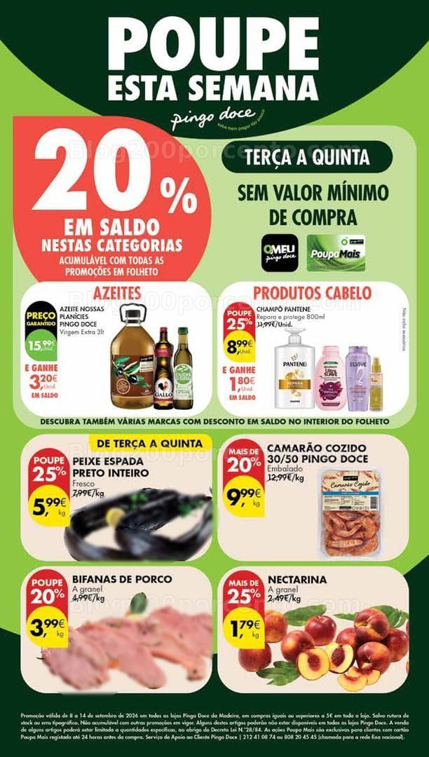 Antevisão Folheto PINGO DOCE Madeira Promoções de 8 a 14 setembro