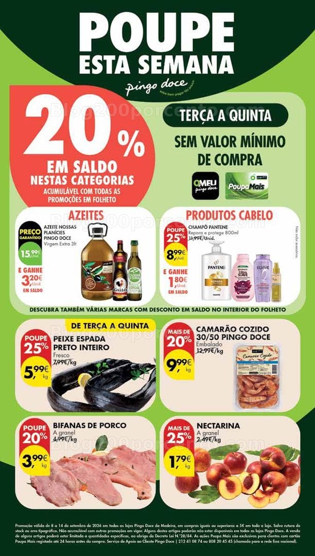 Antevisão Folheto PINGO DOCE Madeira Promoções de 8 a 14 setembro